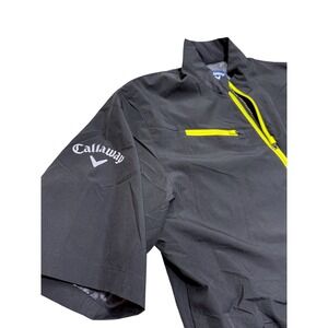 Callaway Golf Weather Series Short Sleeve Pullover Jacket Men's Large Black